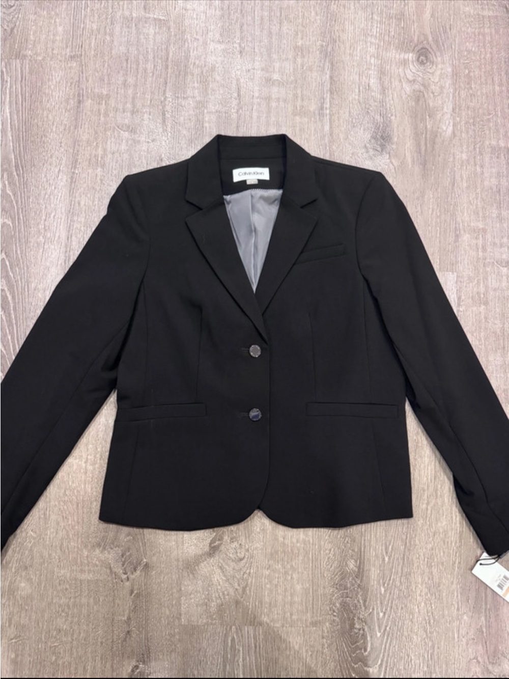 Calvin Klein Black Single-Breasted Women's Blazer